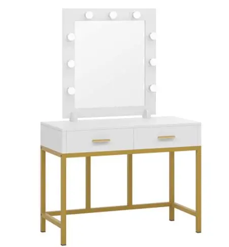 Different Types Of Tables 3 different types of tables: Tribesigns Vanity Table with Lighted Mirror